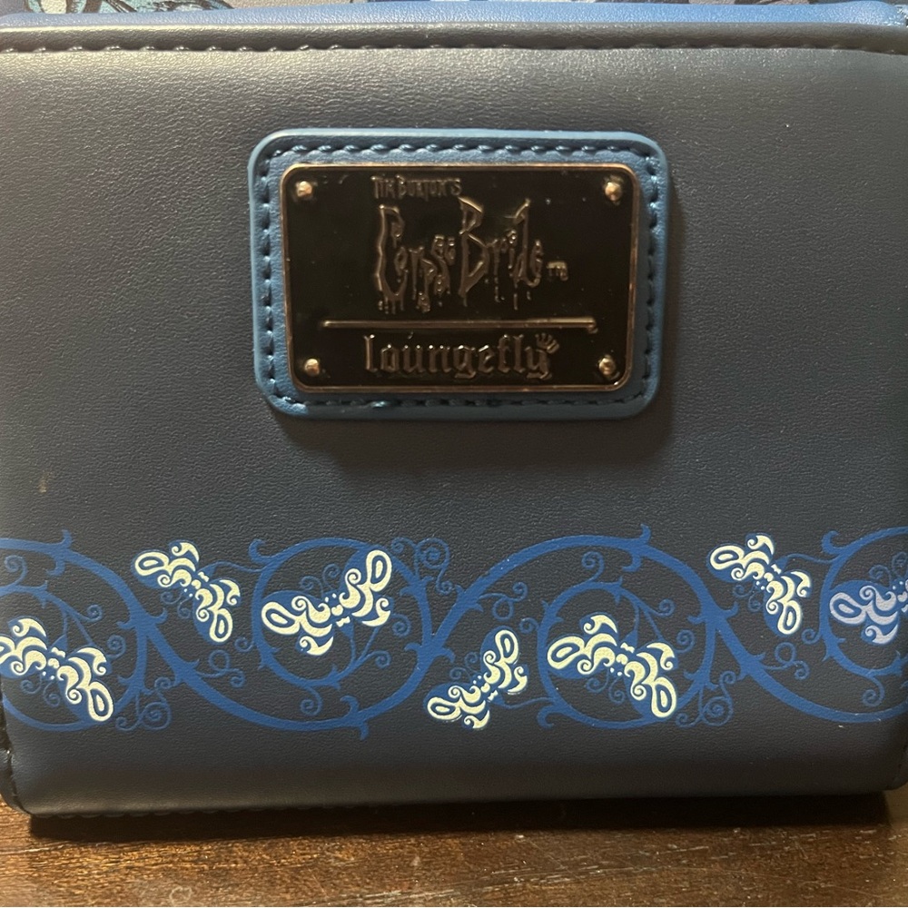 Loungefly Blue Corpse Bride Embroidered Mini Backpack with Butterflies - Picture 5 of 5